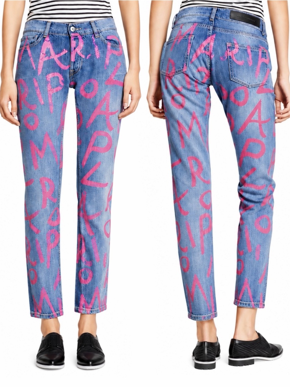 EACH X OTHER 'MARIPOL HANDWRITTEN' ANKLE JEANS - BRAND NEW, NO TAGS
